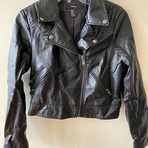 Vegan Leather Moto-Jacket